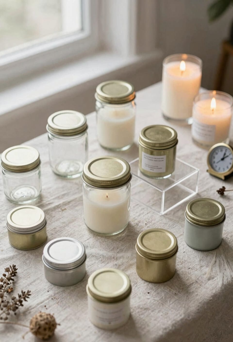 airtight glass jars preferred