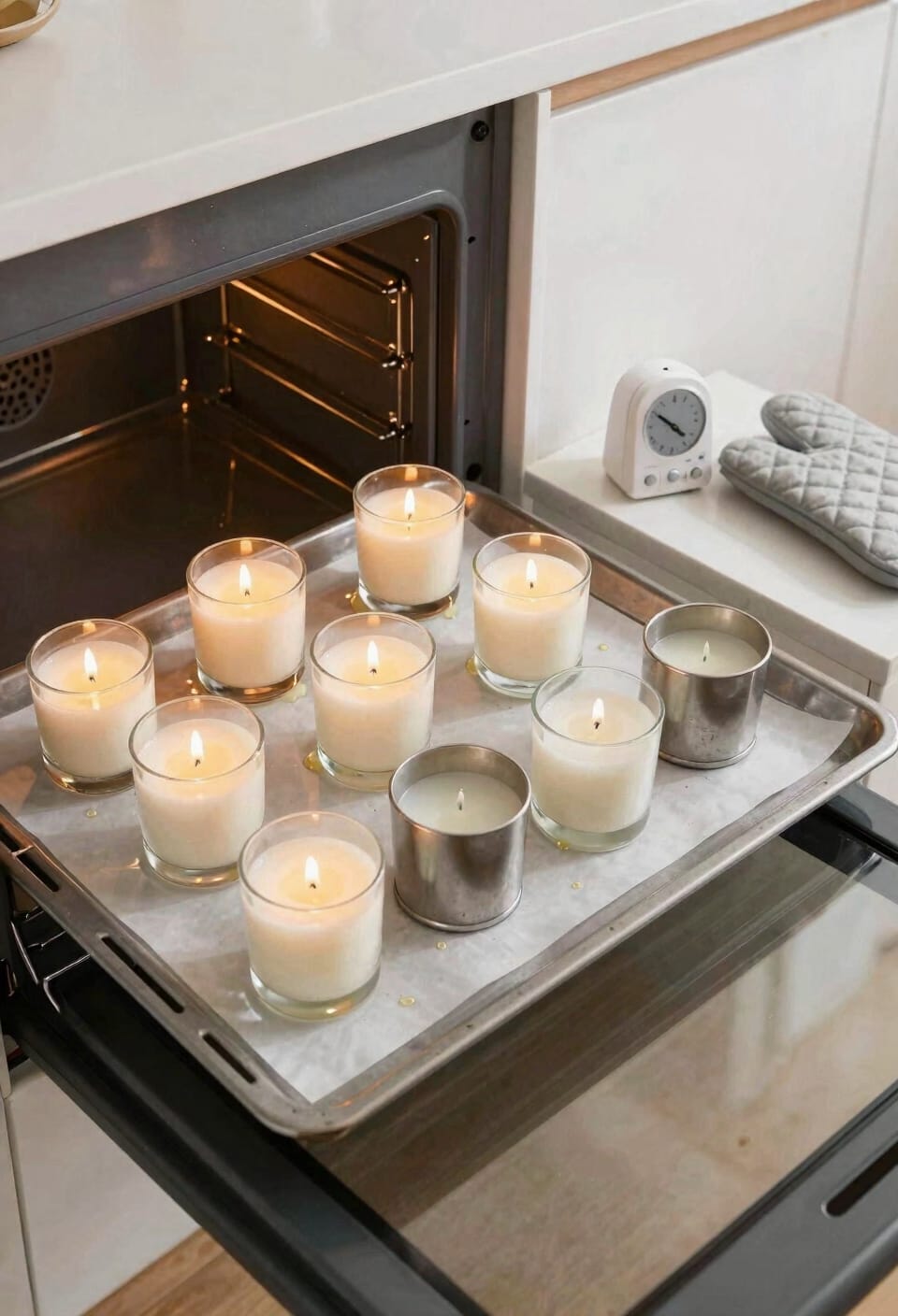 batch oven melting of wax
