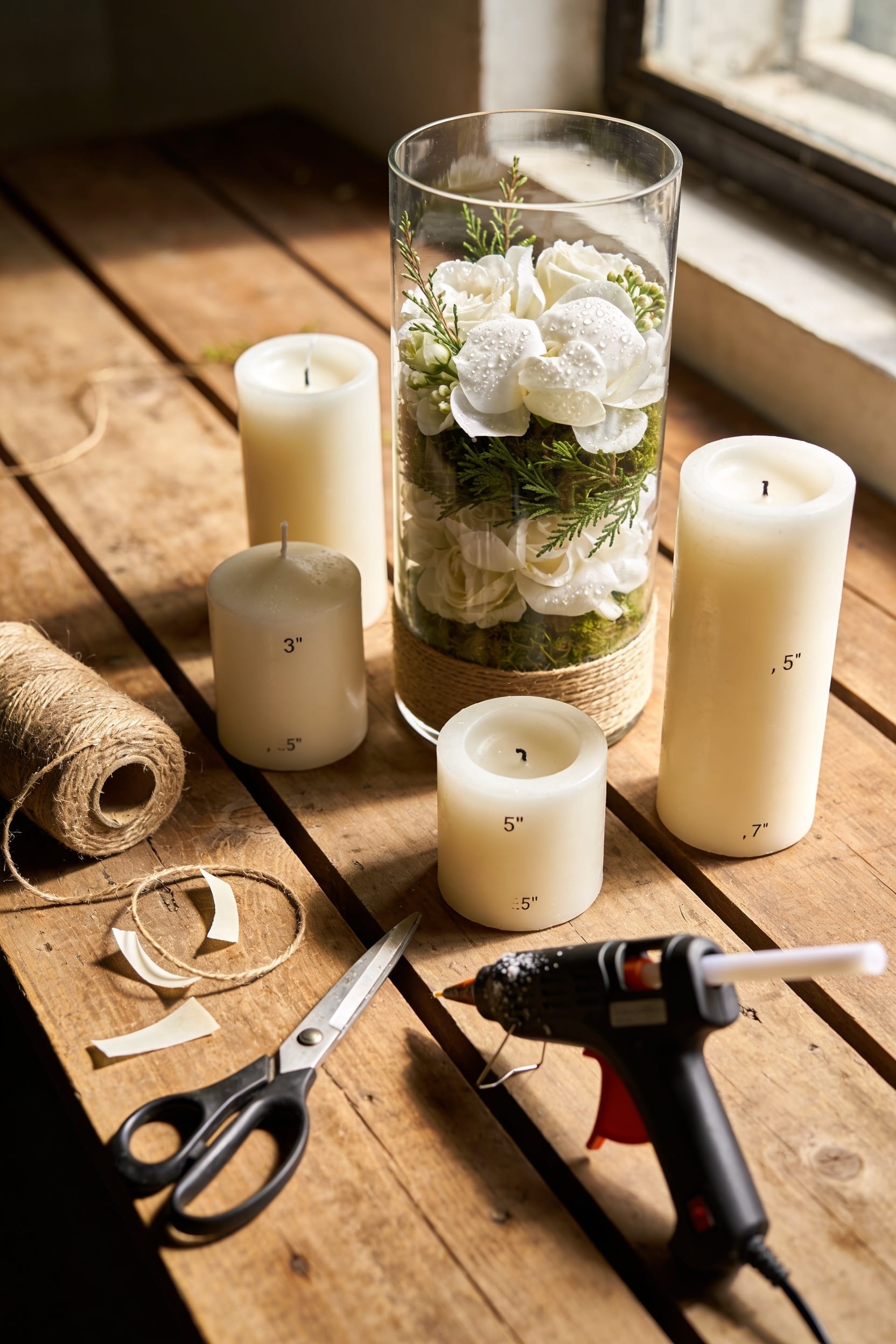 budget friendly diy wedding candles