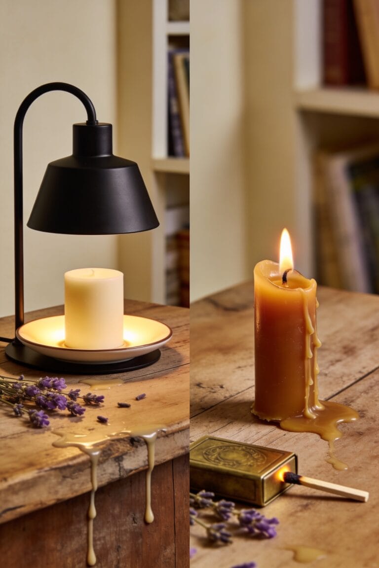 candle warmer vs burning