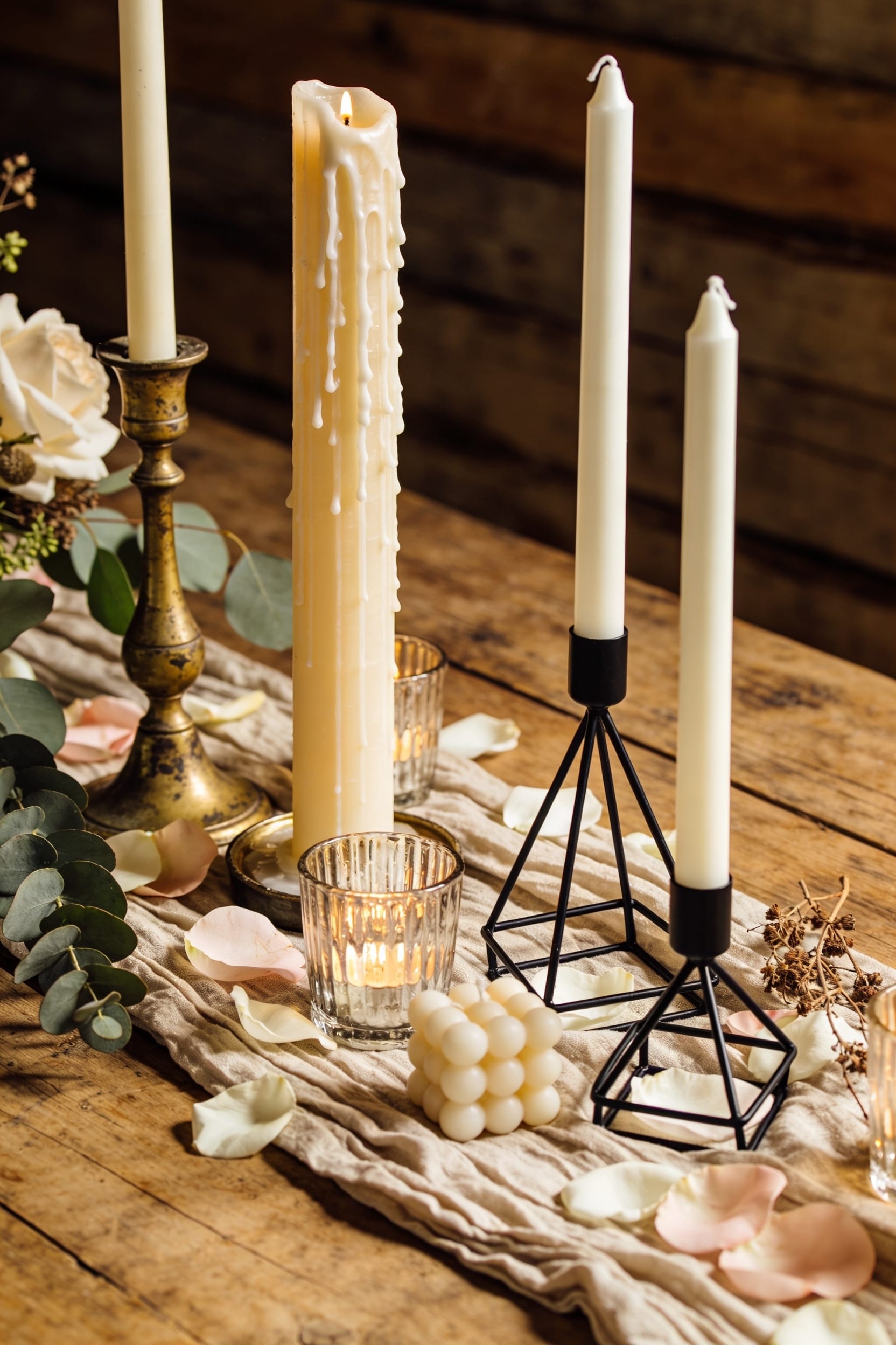 candlelit wedding altar ideas