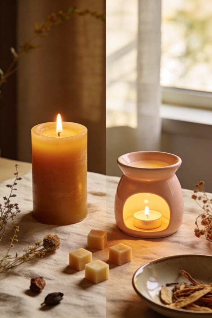 candles and wax melts compared