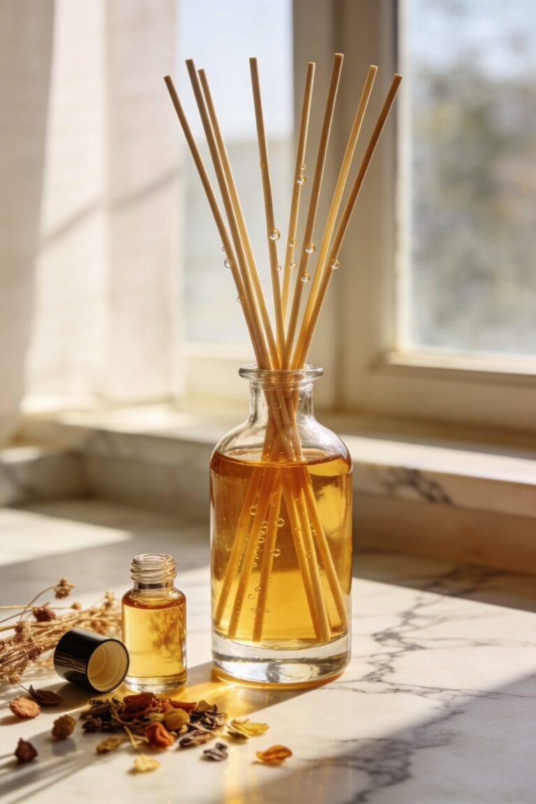 capillary action disperses fragrance