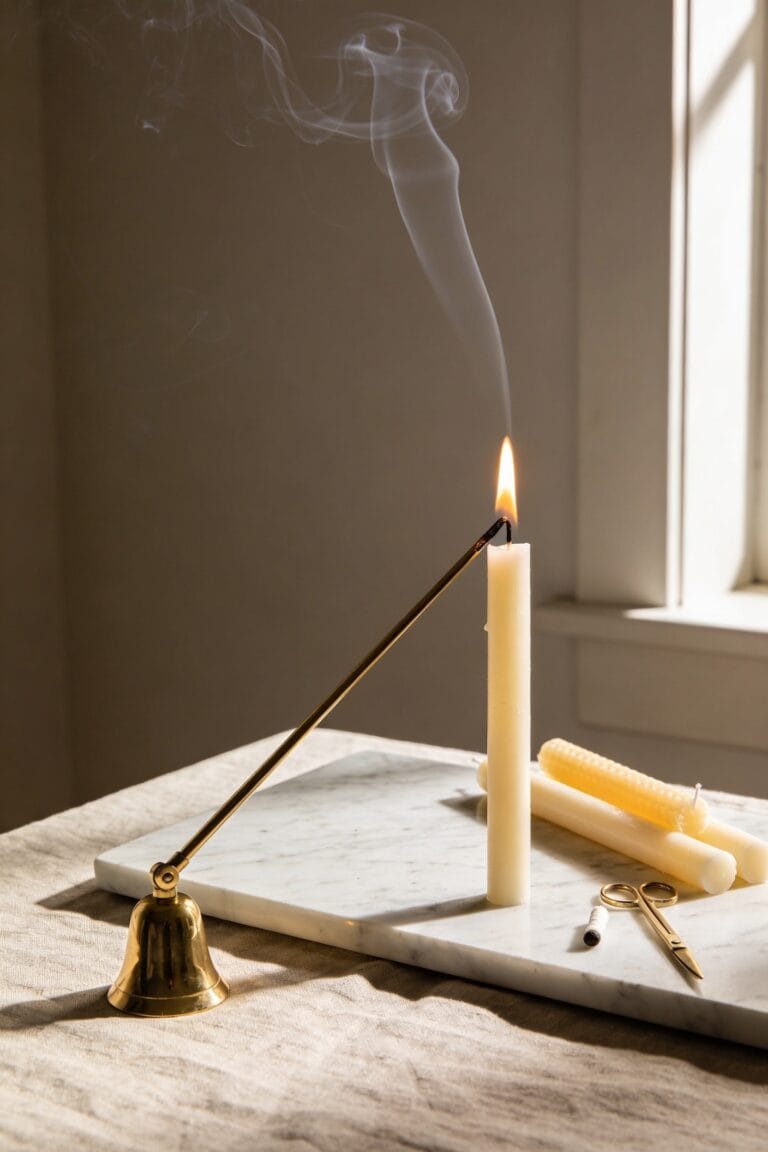 extinguish candles without smoke