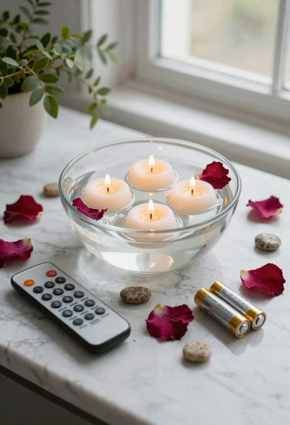 flame safe decorative floating elements