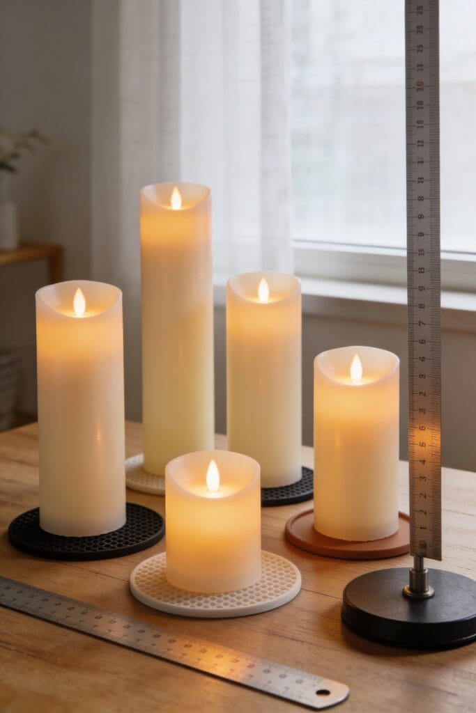 flameless candles can tip