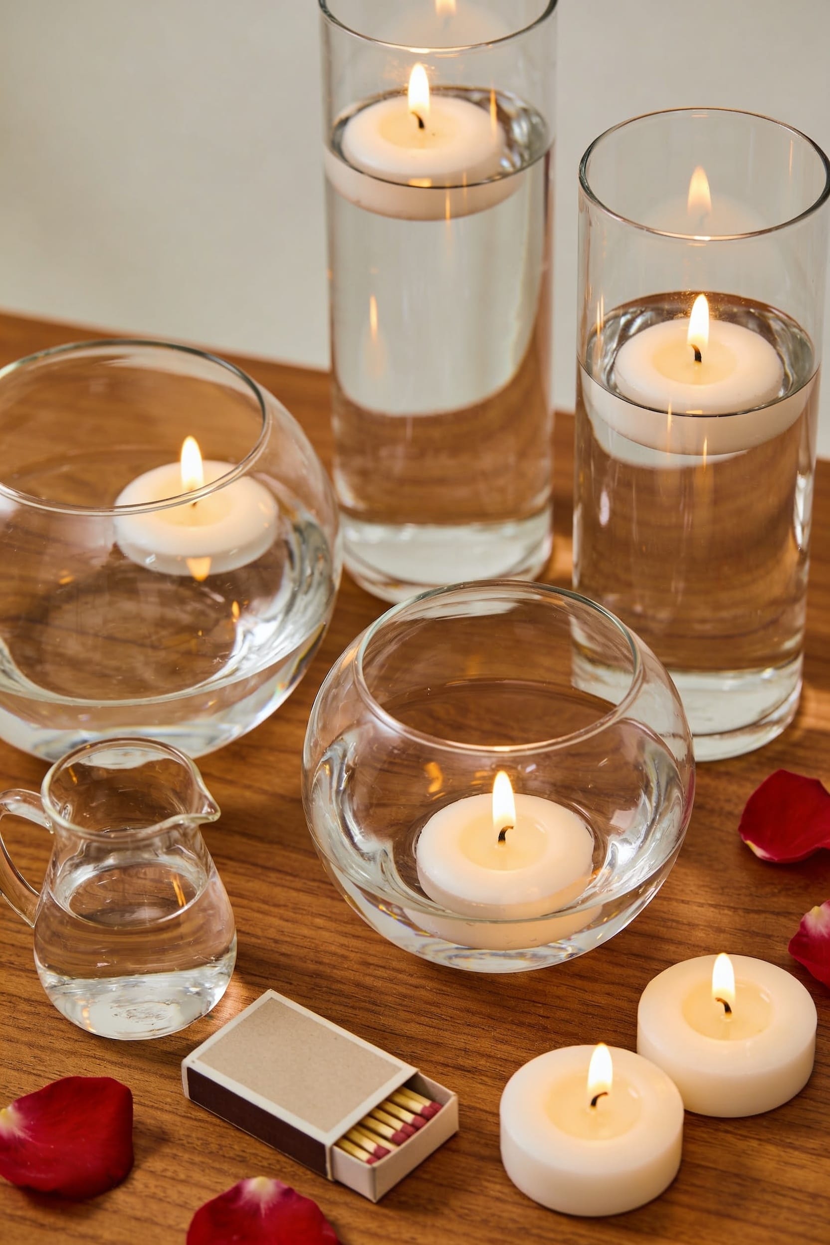 floating candle setup and safety