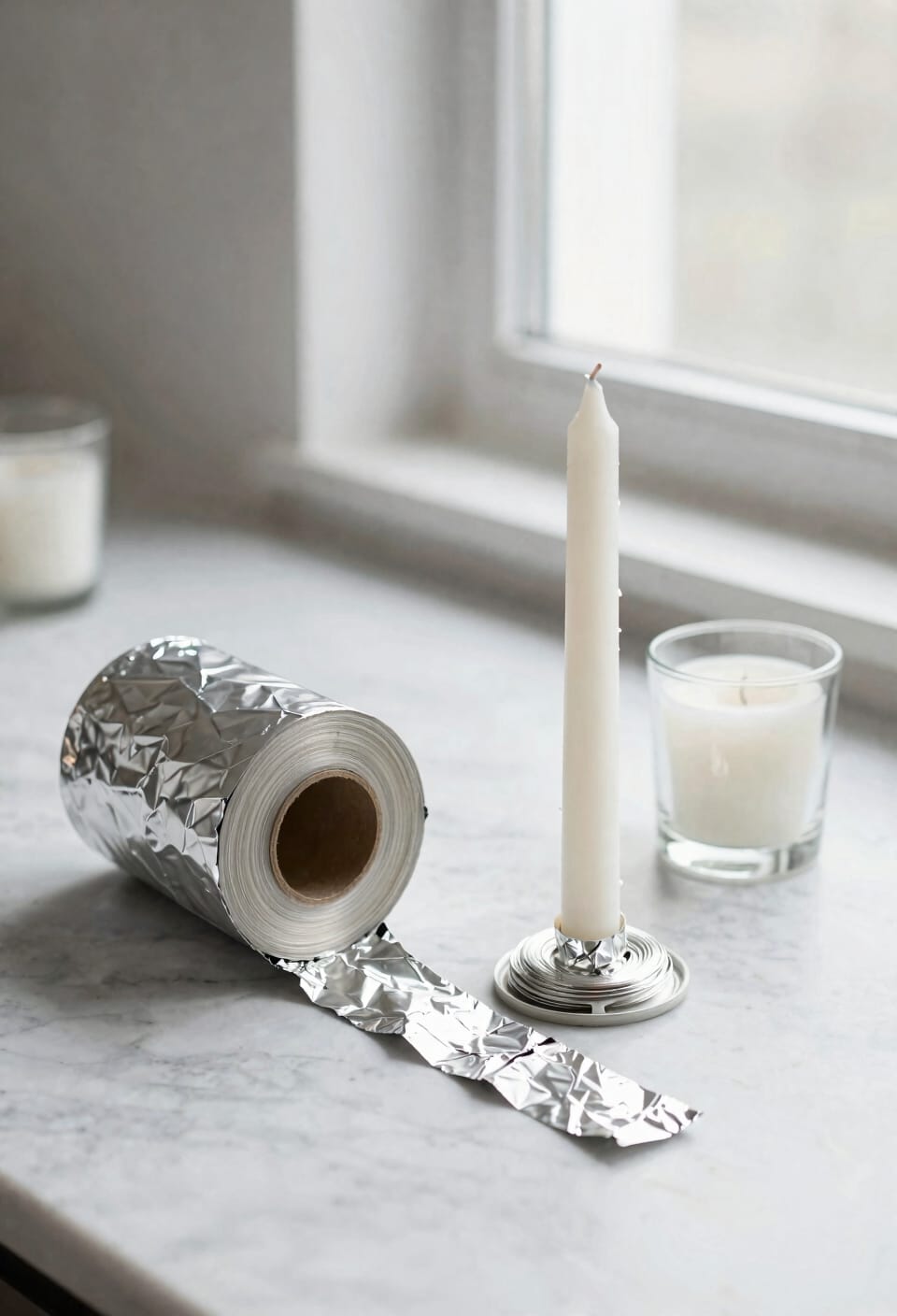 folded half inch foil wrap
