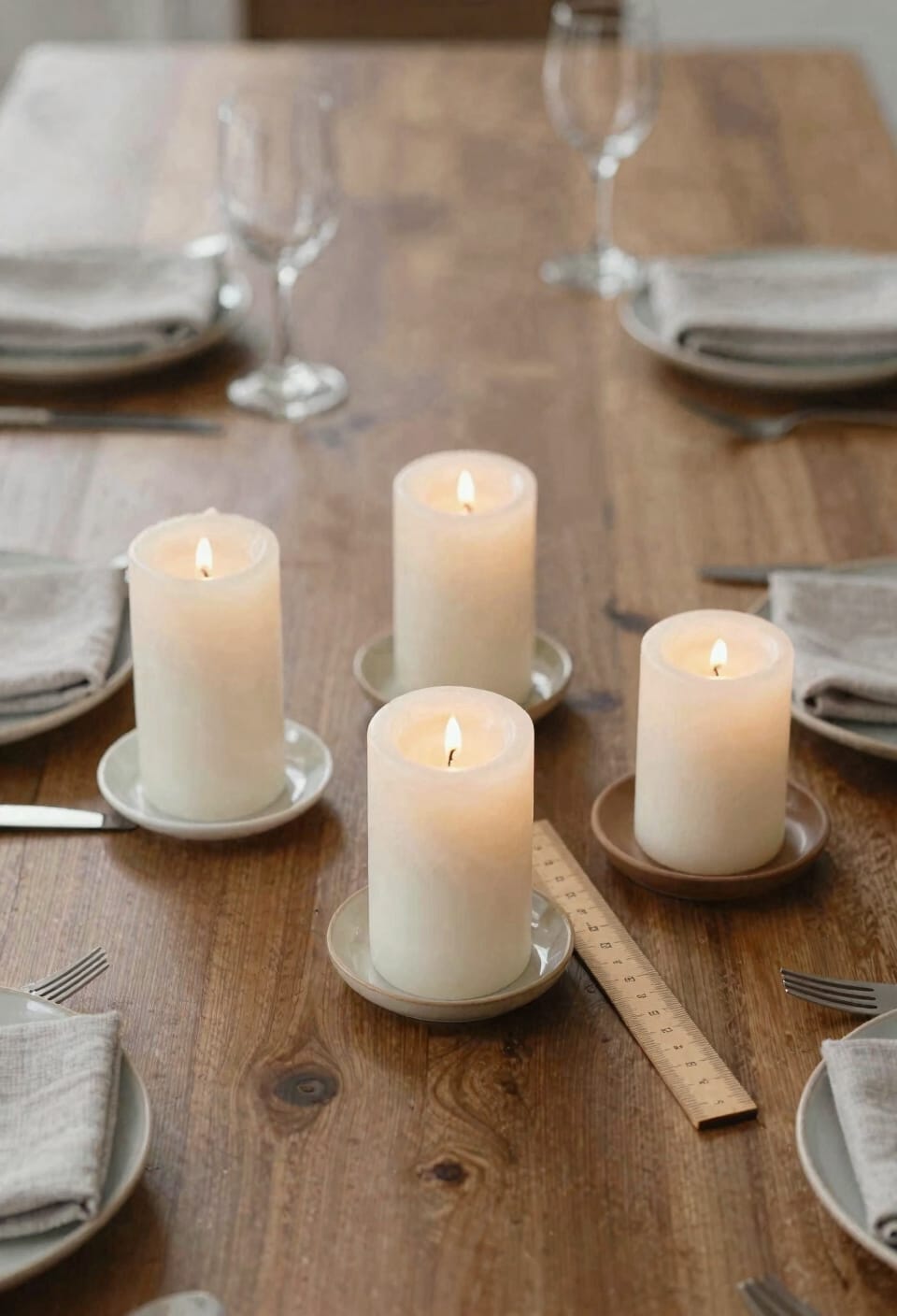 keep candles at least three inches