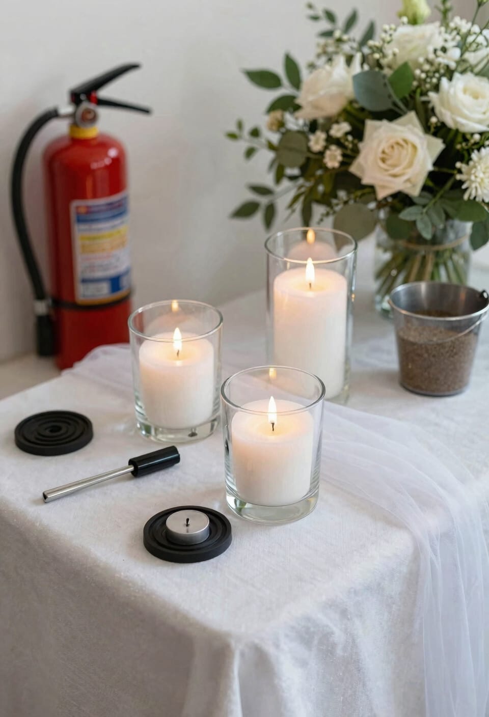keep candles safe and low