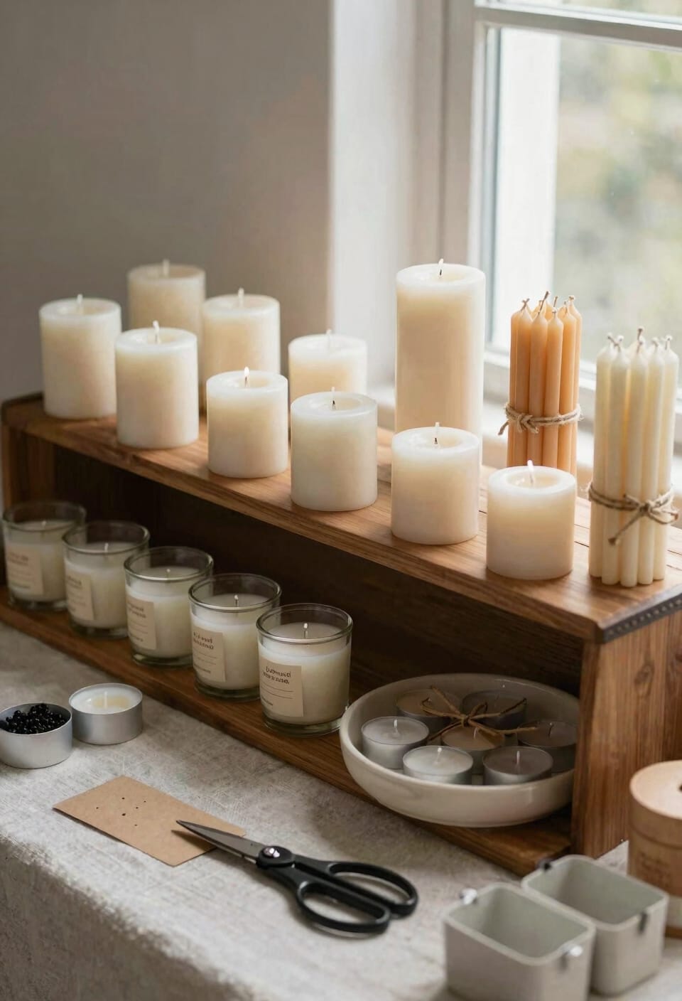 organize candles by size