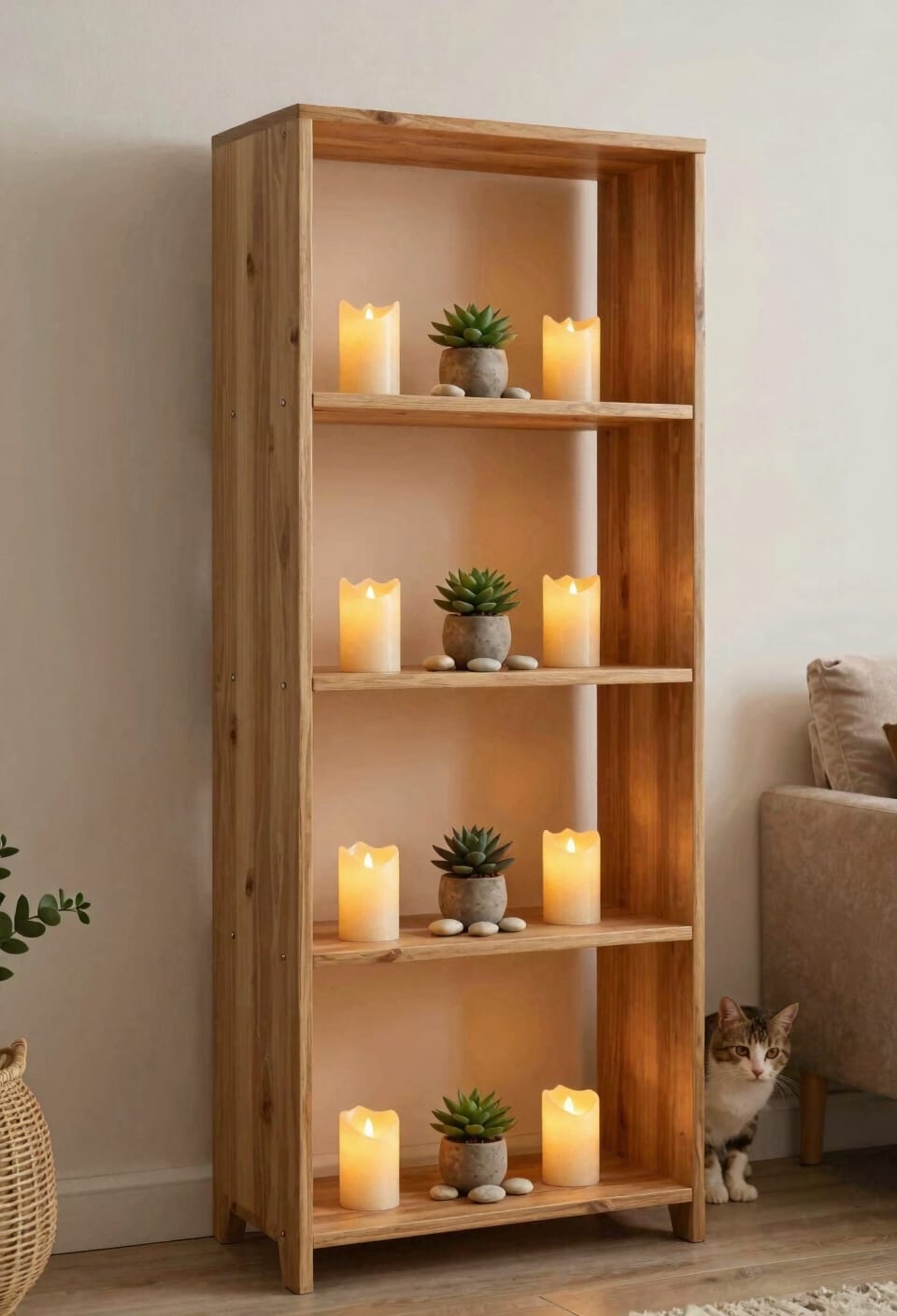 place candles out of reach