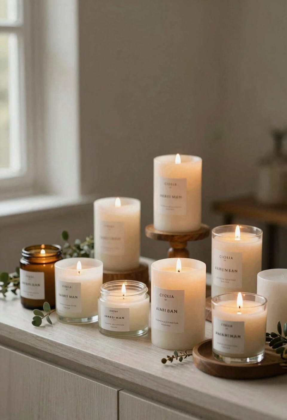 place scent testers within reach