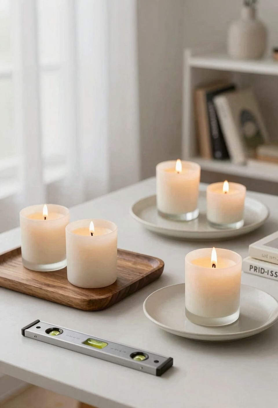 placement flexible flameless candles low traffic surfaces