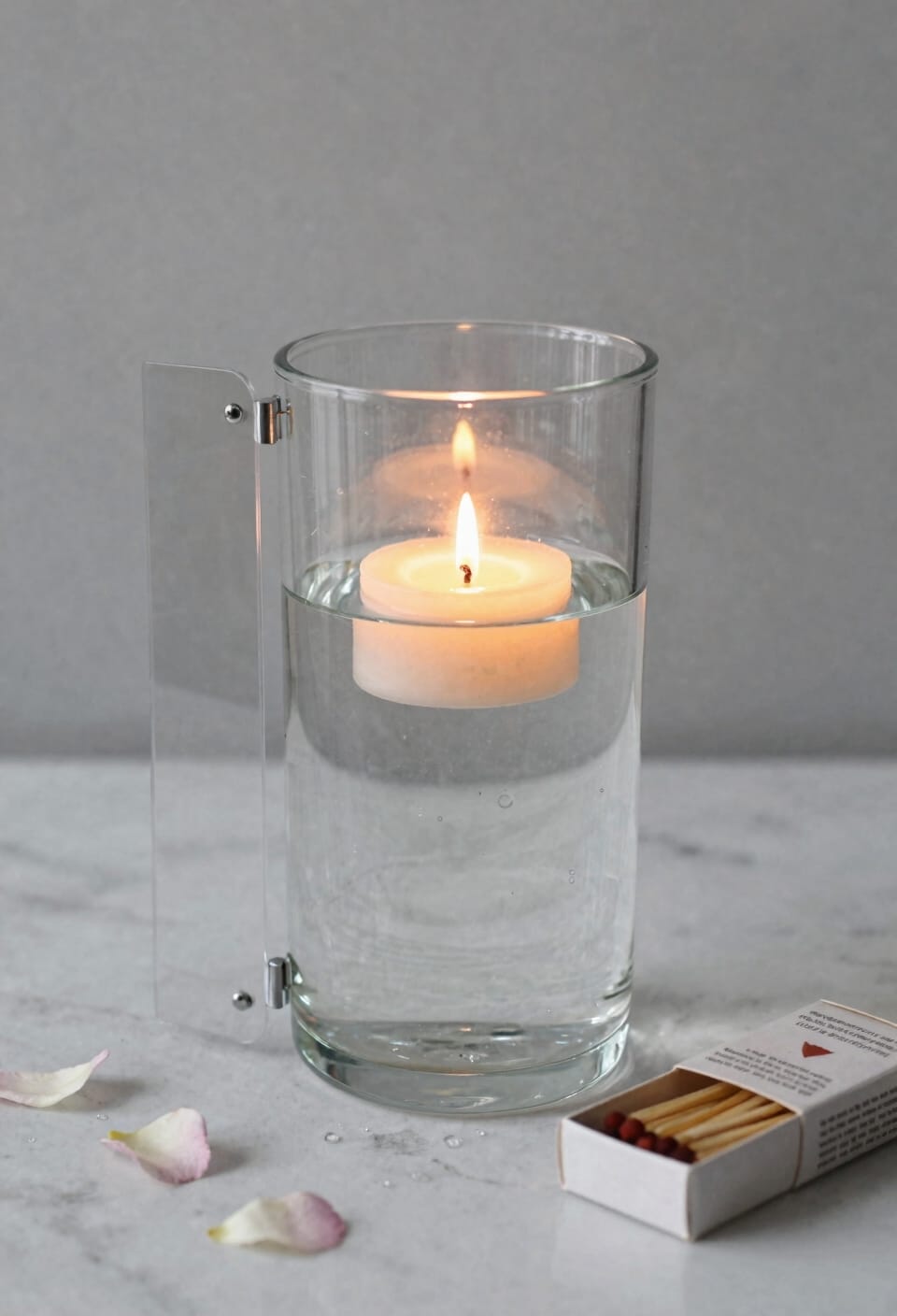 protect floating candles from wind