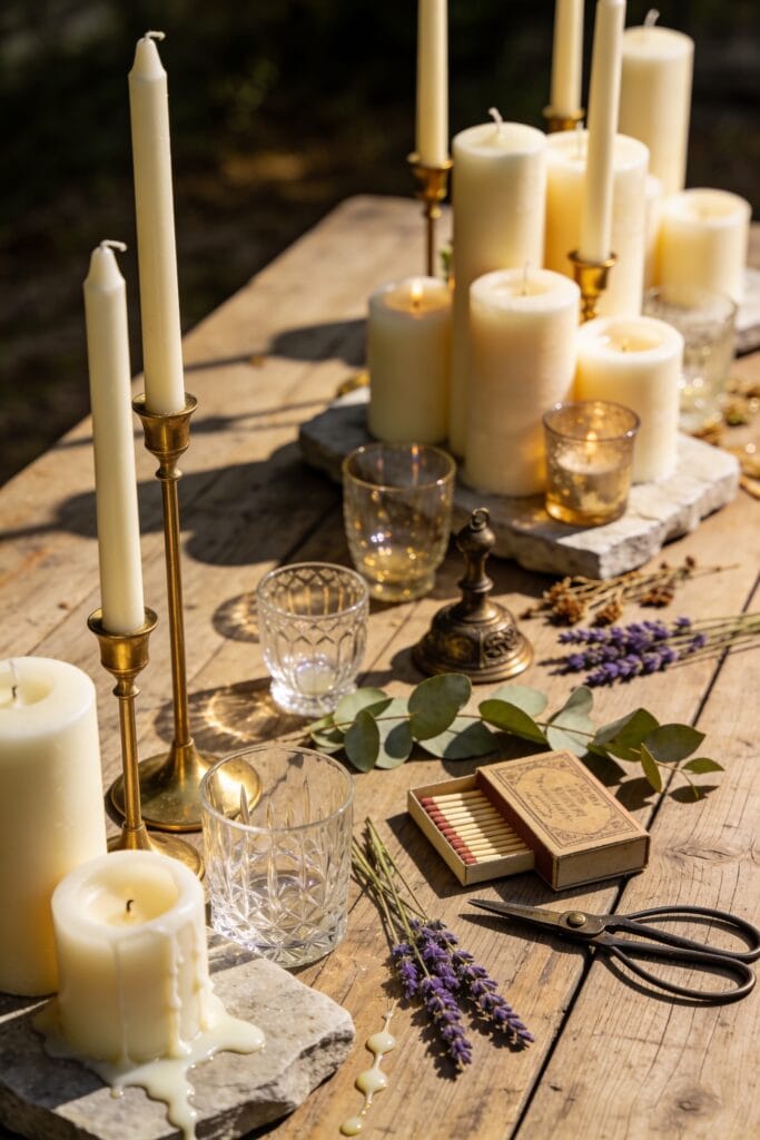 room by room candle styling