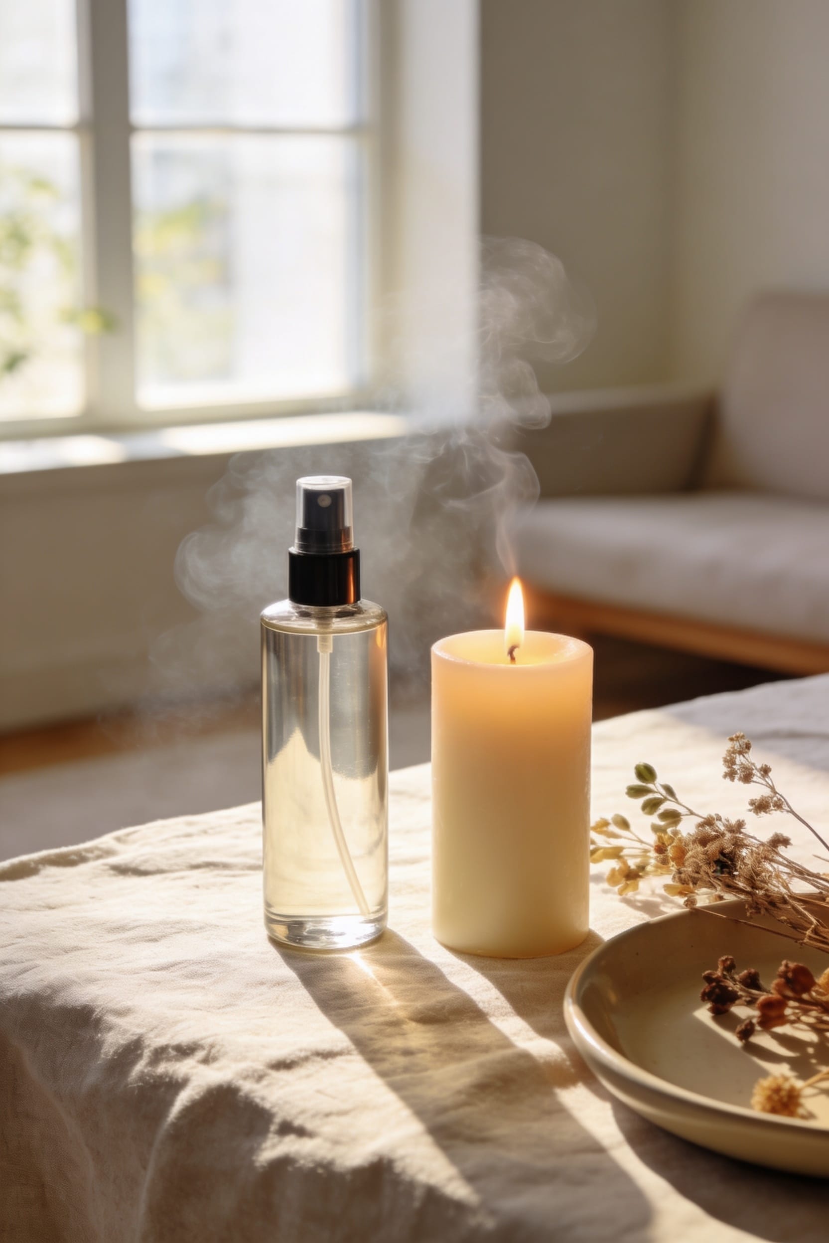 room spray disperses scent faster