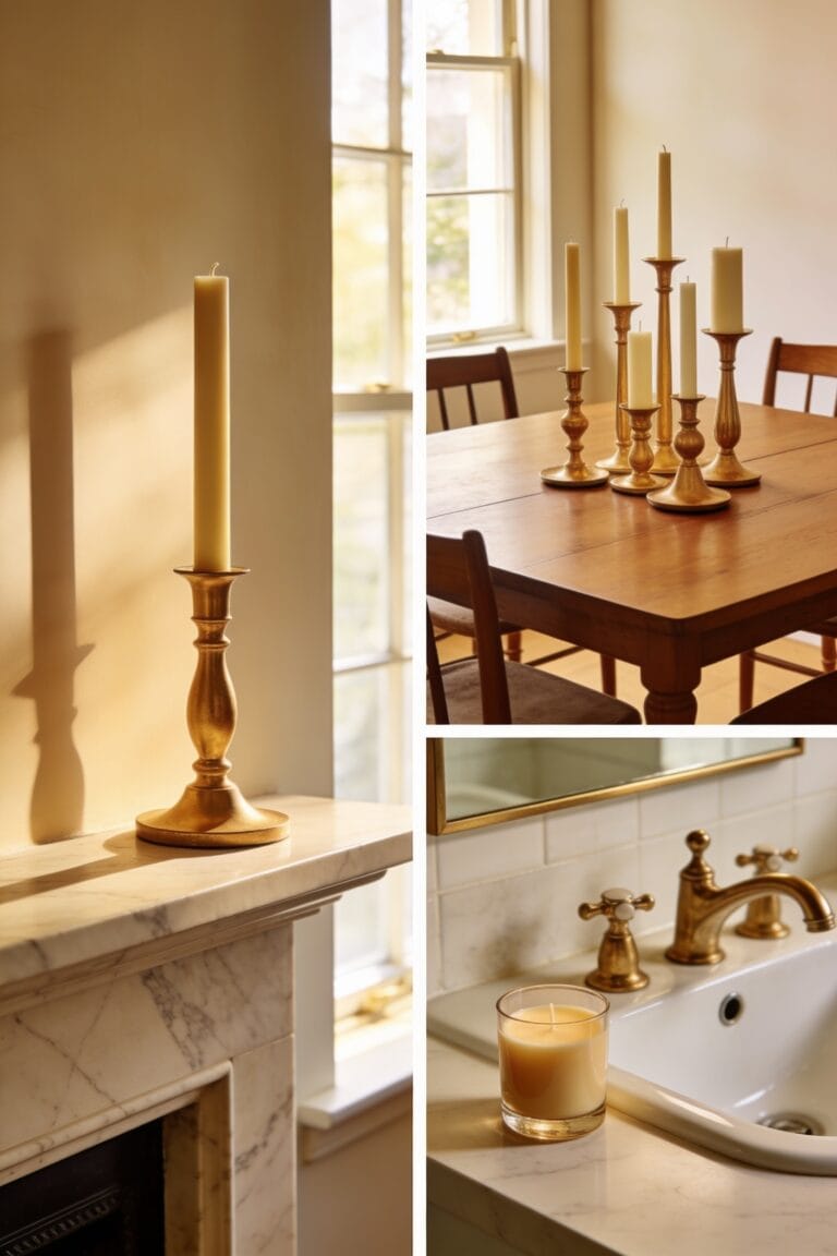 safe stylish candle placement