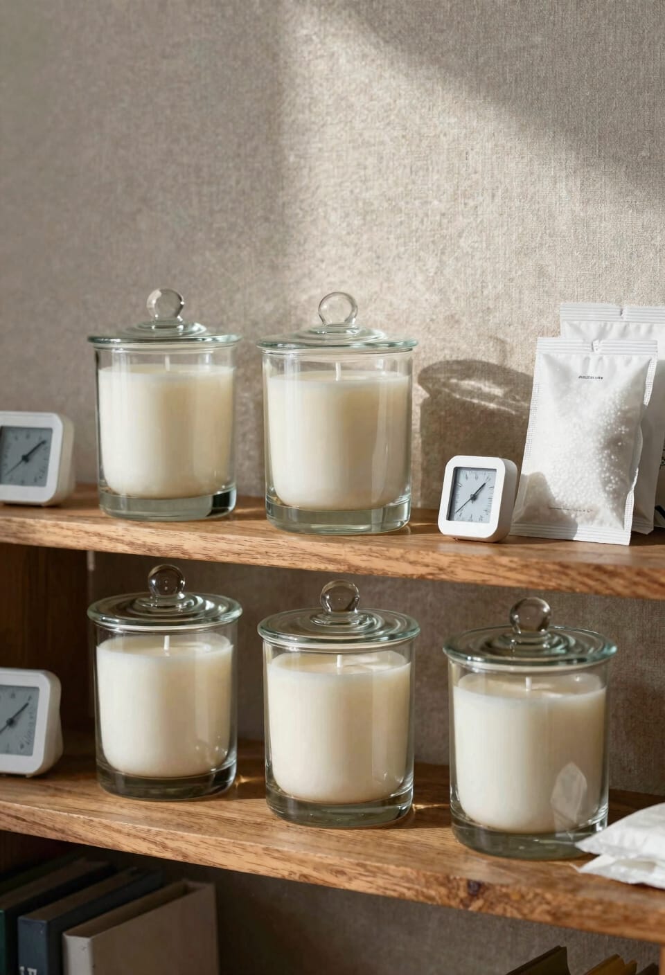 seal candles in airtight containers