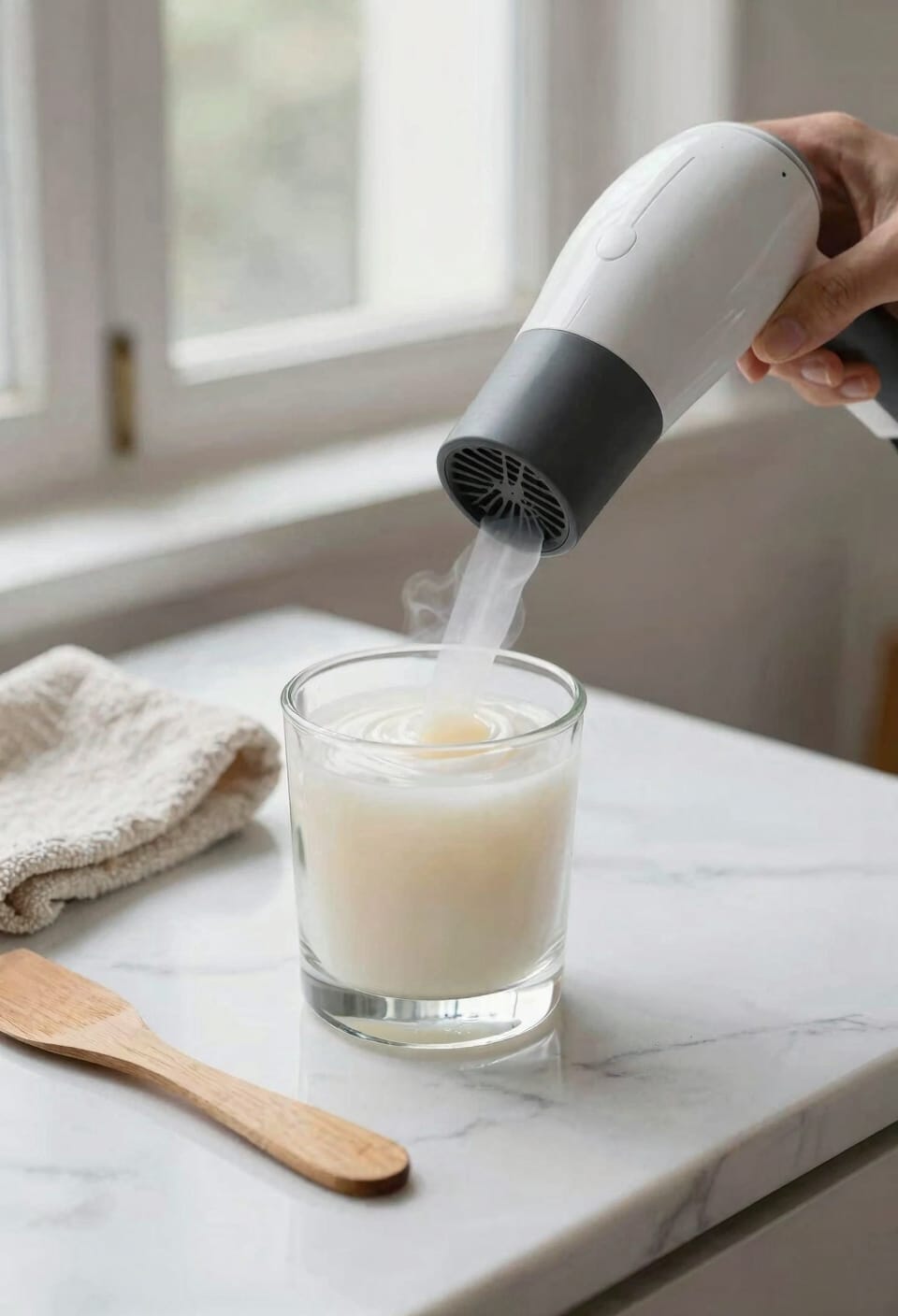 soften wax with hairdryer