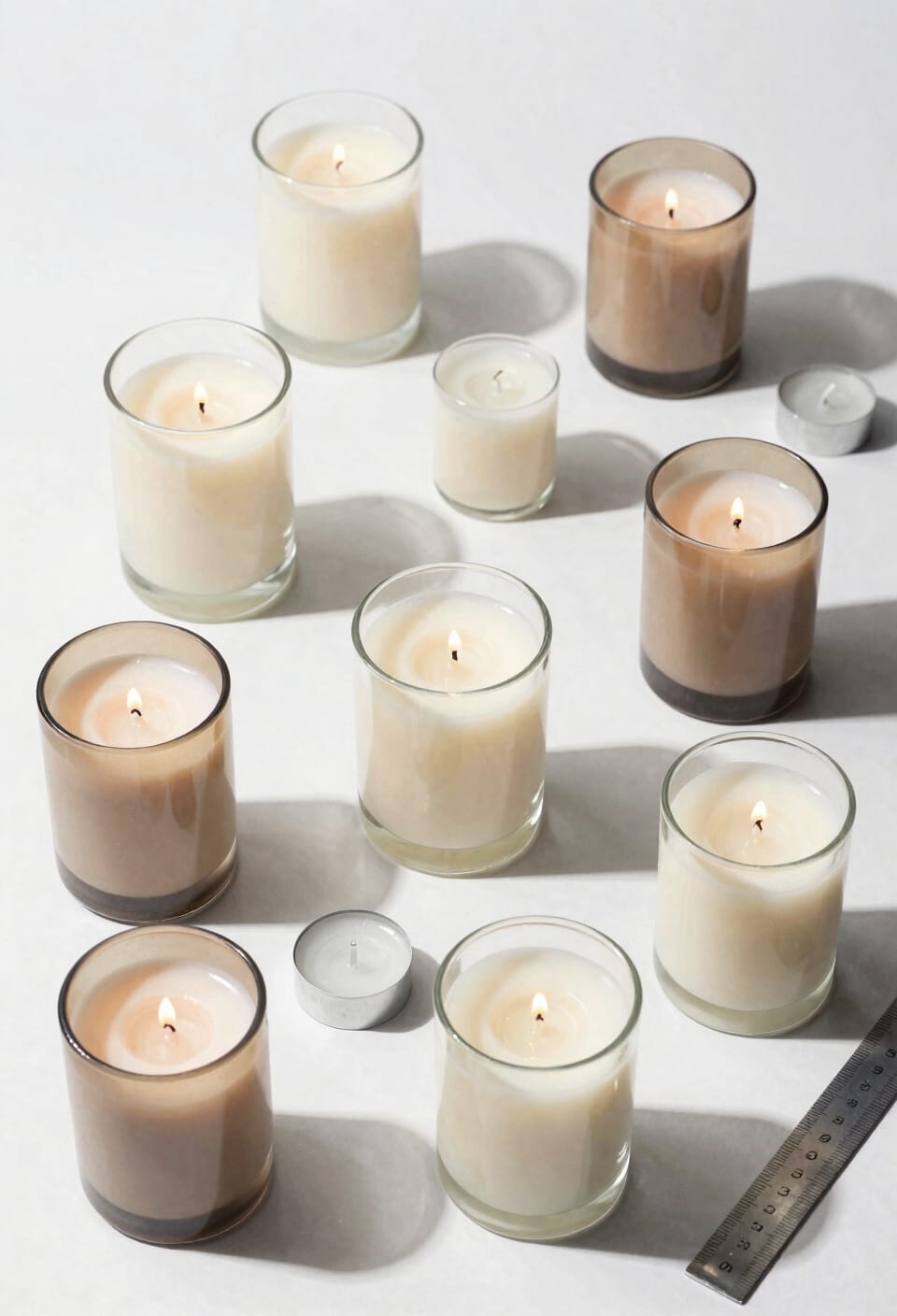 standard votive and tealight sizes