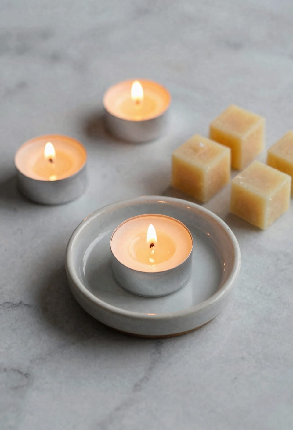 tealight dish melting wax