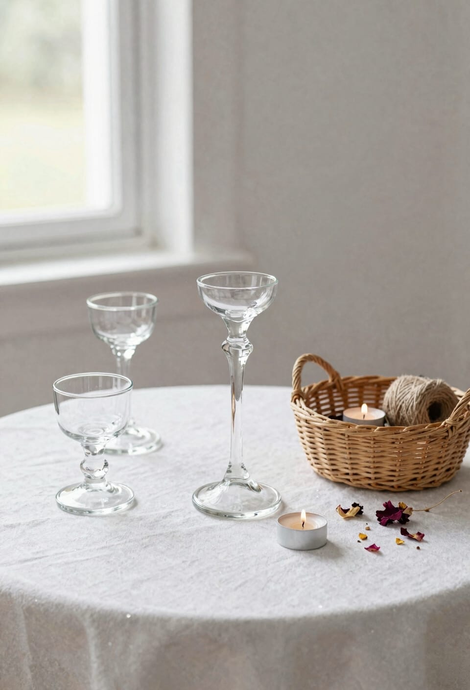 thrifted eclectic upcycled candleholders
